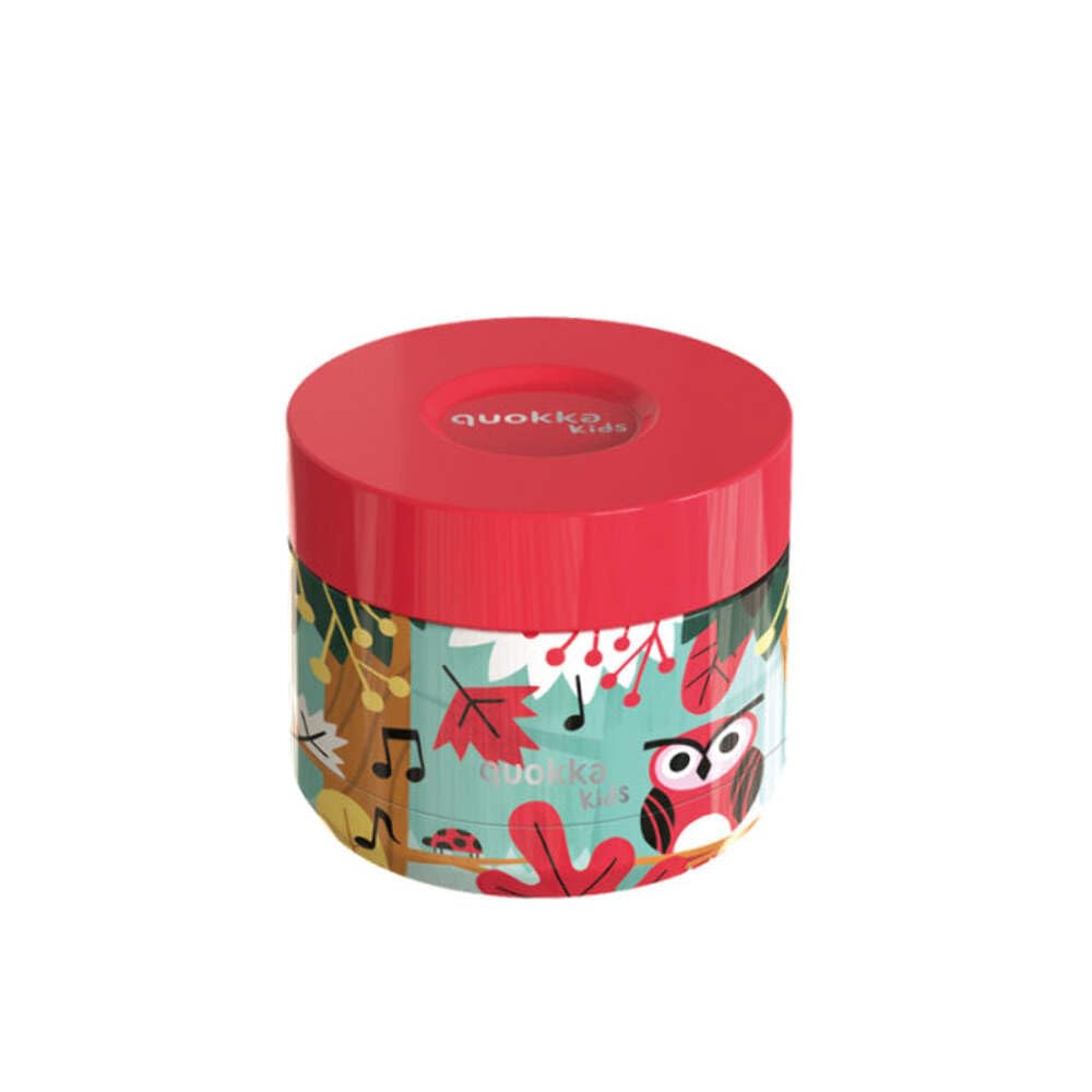 Quokka Whim Kids Grove Birds boîte isotherme 360 ml inox