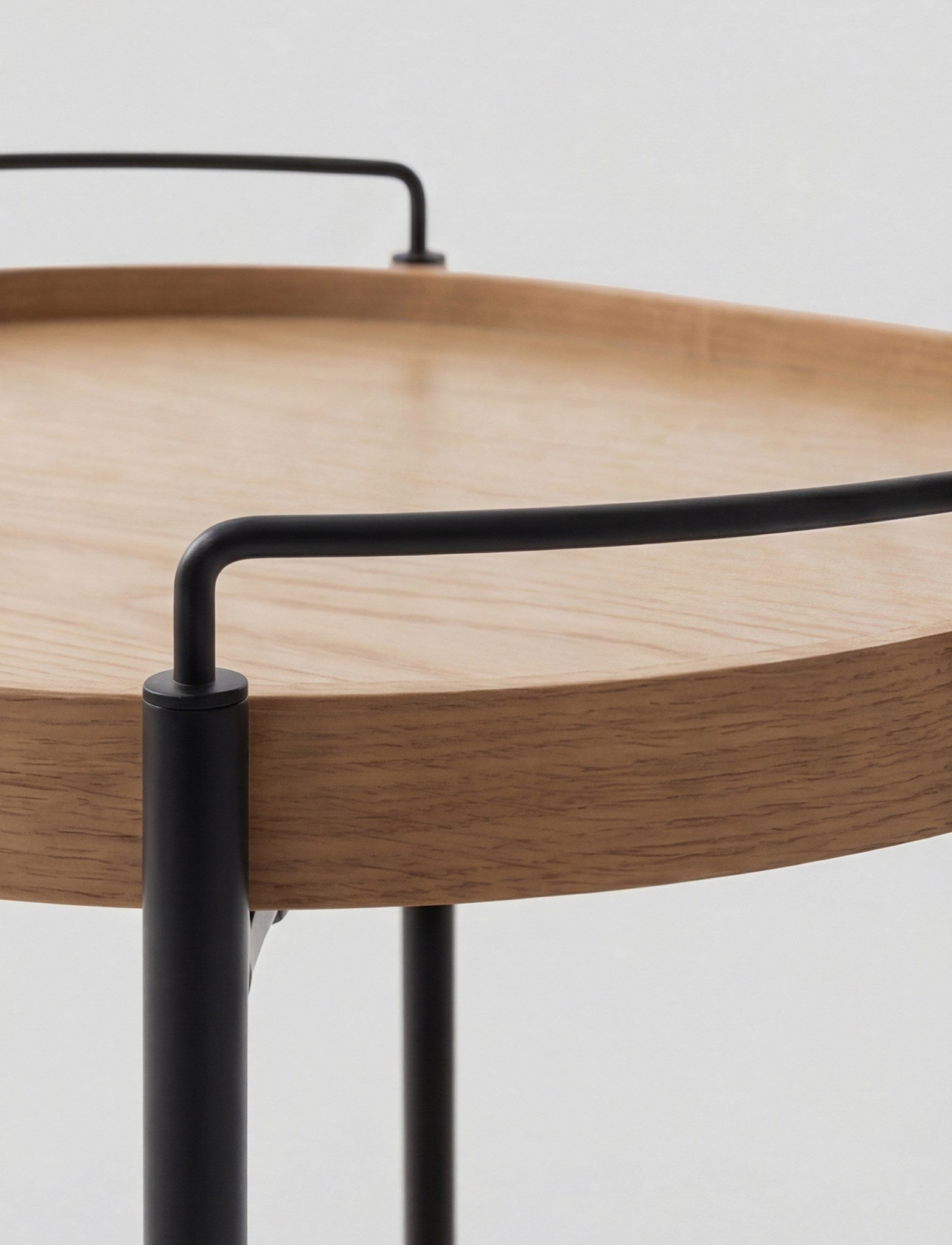 Stelton Hem desserte 65 cm chêne 2 plateaux roulettes
