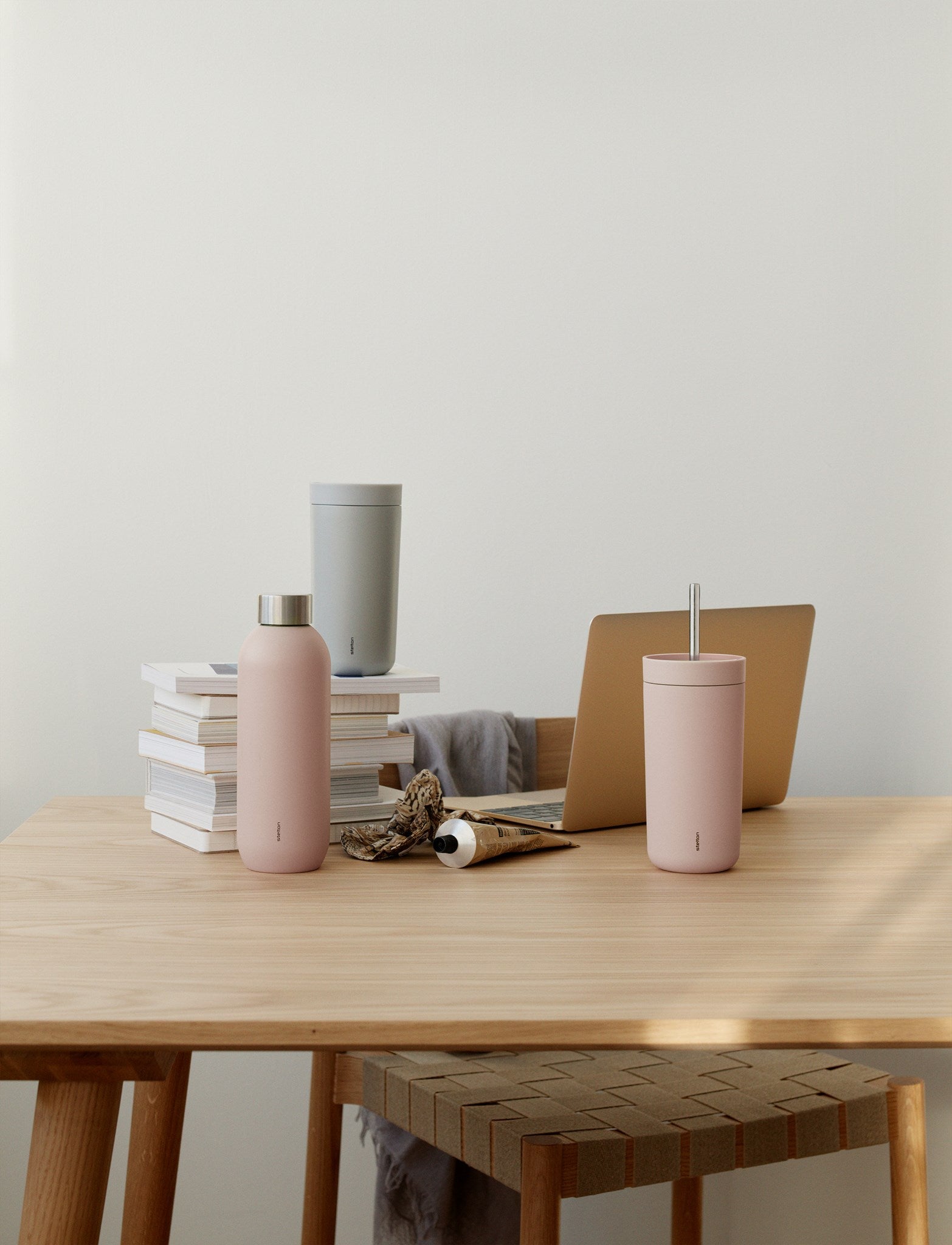 Stelton To Go Sip gobelet isotherme 400 ml paille inox