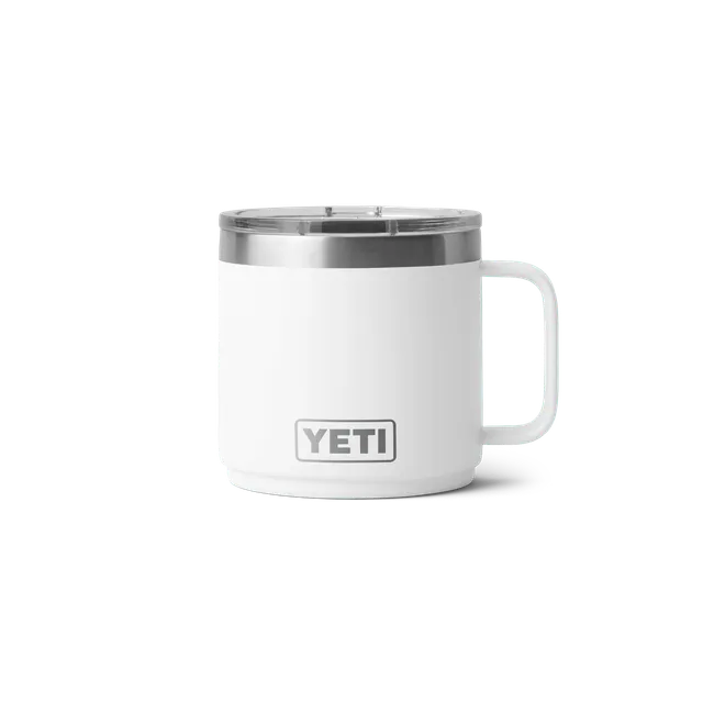 YETI Rambler 14 oz mug empilable blanc isotherme 414 ml