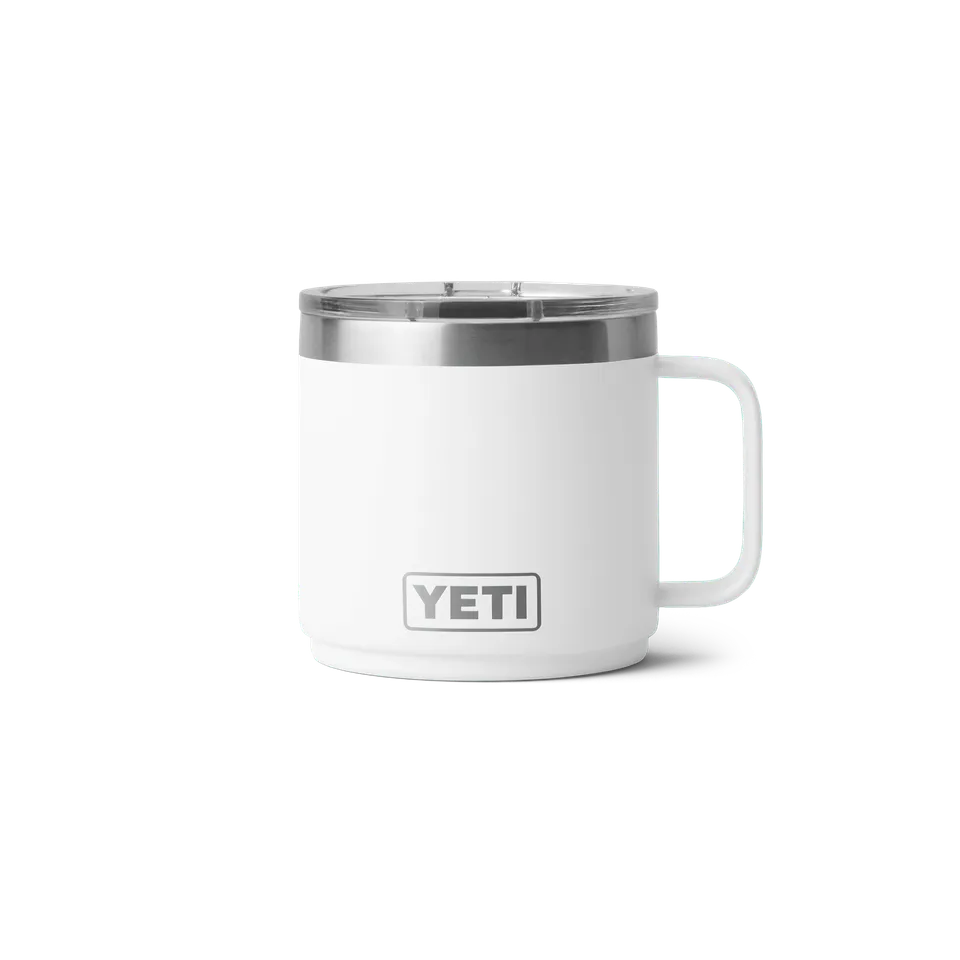 YETI Rambler 14 oz mug empilable blanc isotherme 414 ml