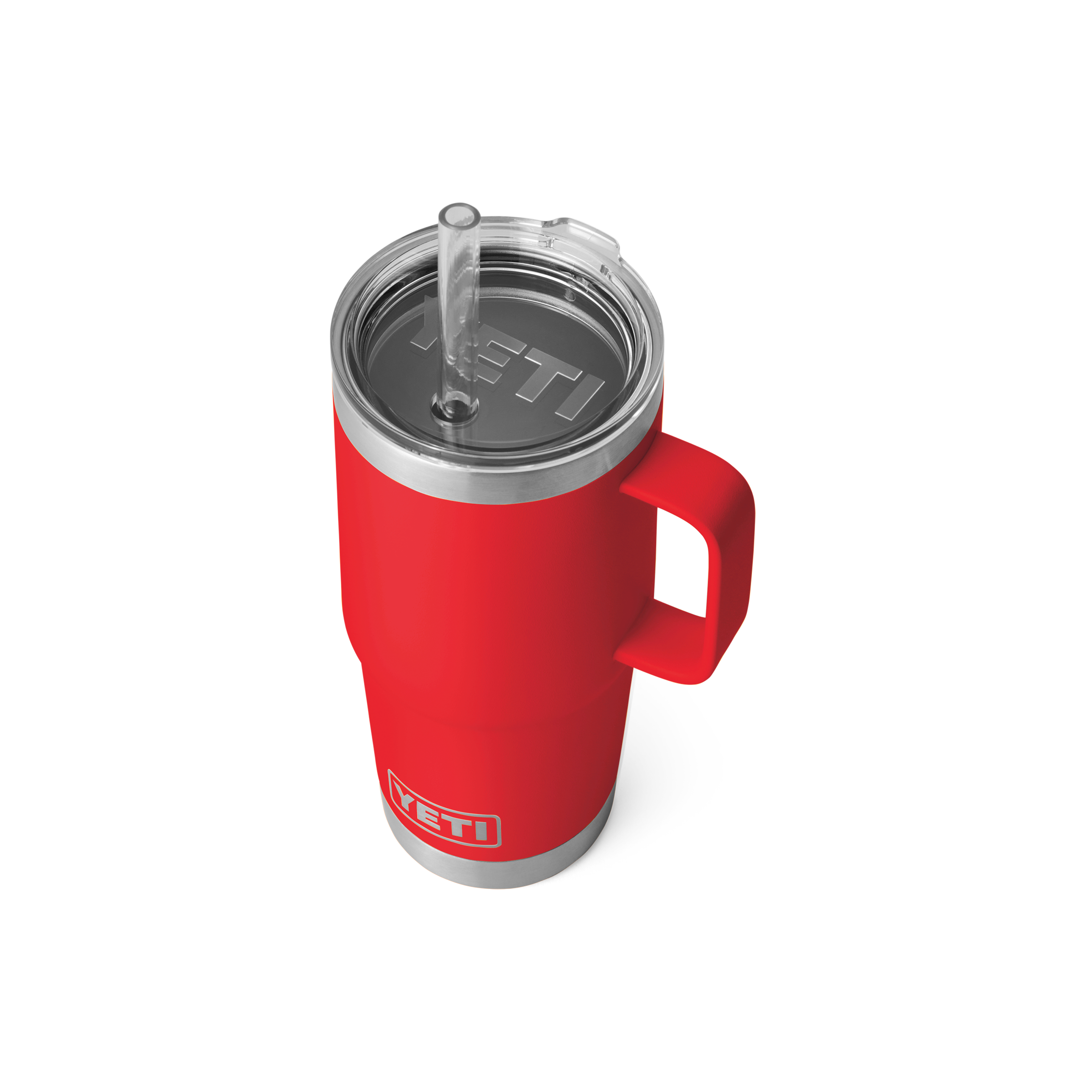 YETI Rambler 25 oz (739 ml) mug paille isotherme Rouge