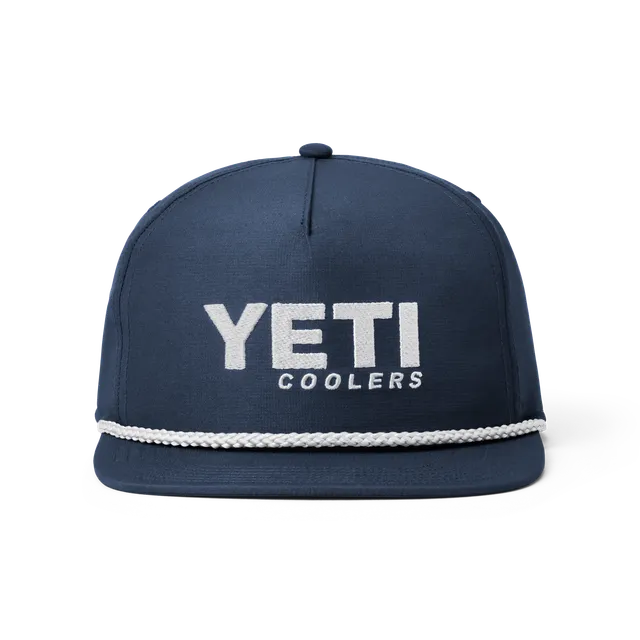 YETI Coolers Flat Brim Rope casquette navy