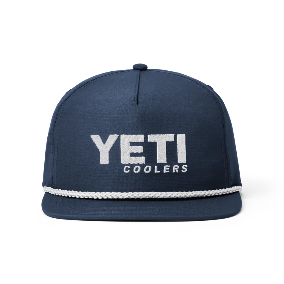 YETI Coolers Flat Brim Rope casquette navy