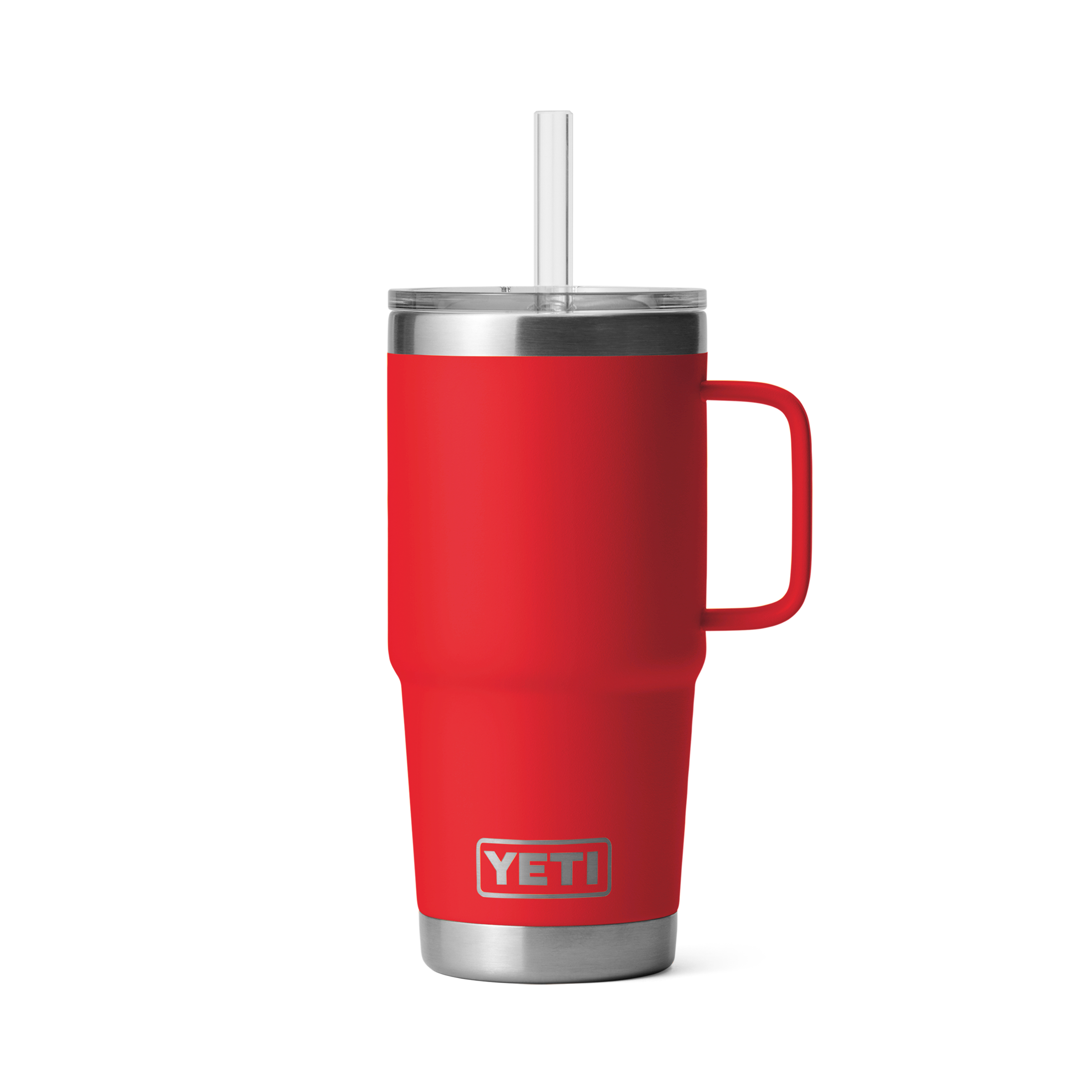 YETI Rambler 25 oz (739 ml) mug paille isotherme Rouge