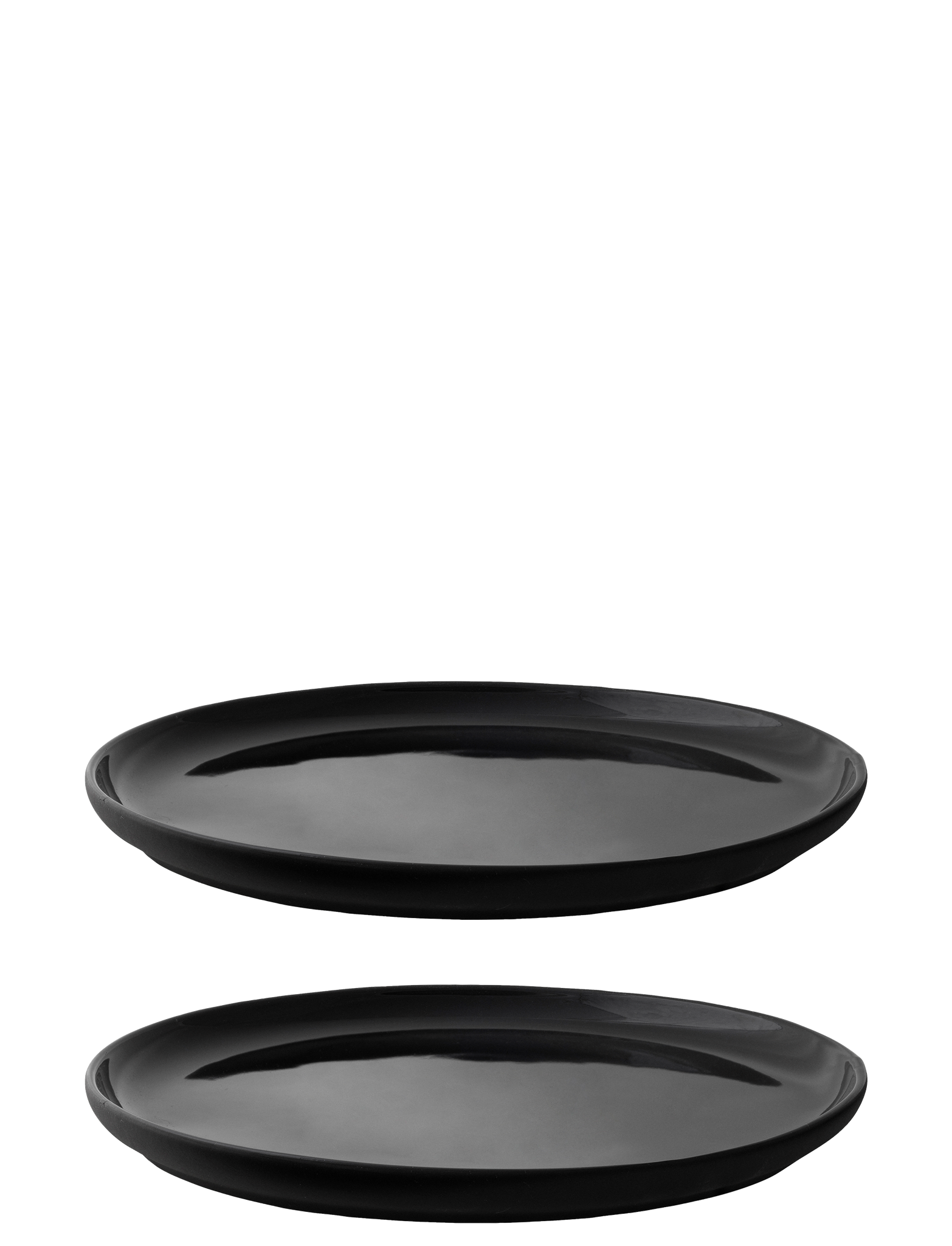 Stelton Theo assiette plate 22 cm noire grès