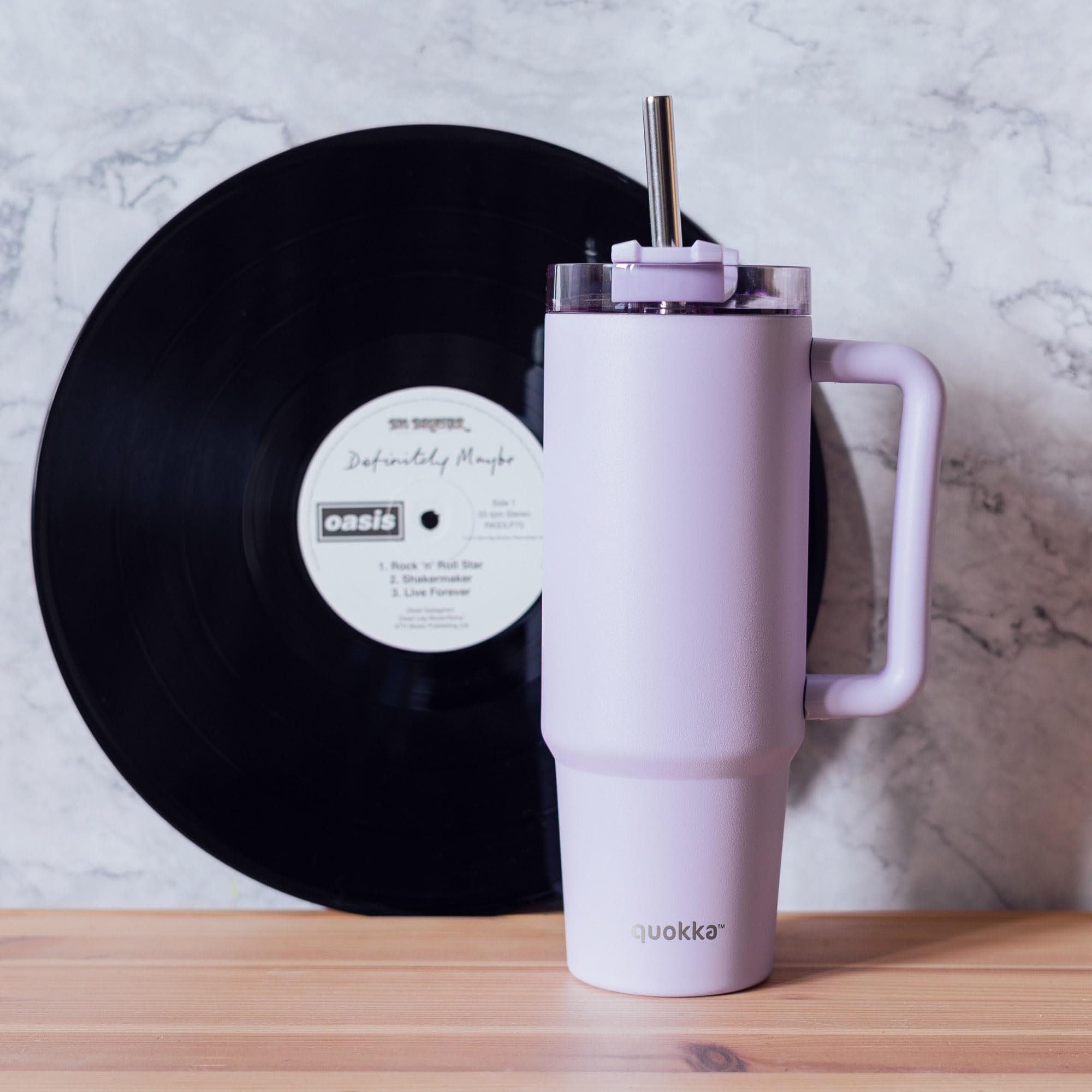 Quokka Stream Purple 950 ml mug isotherme acier