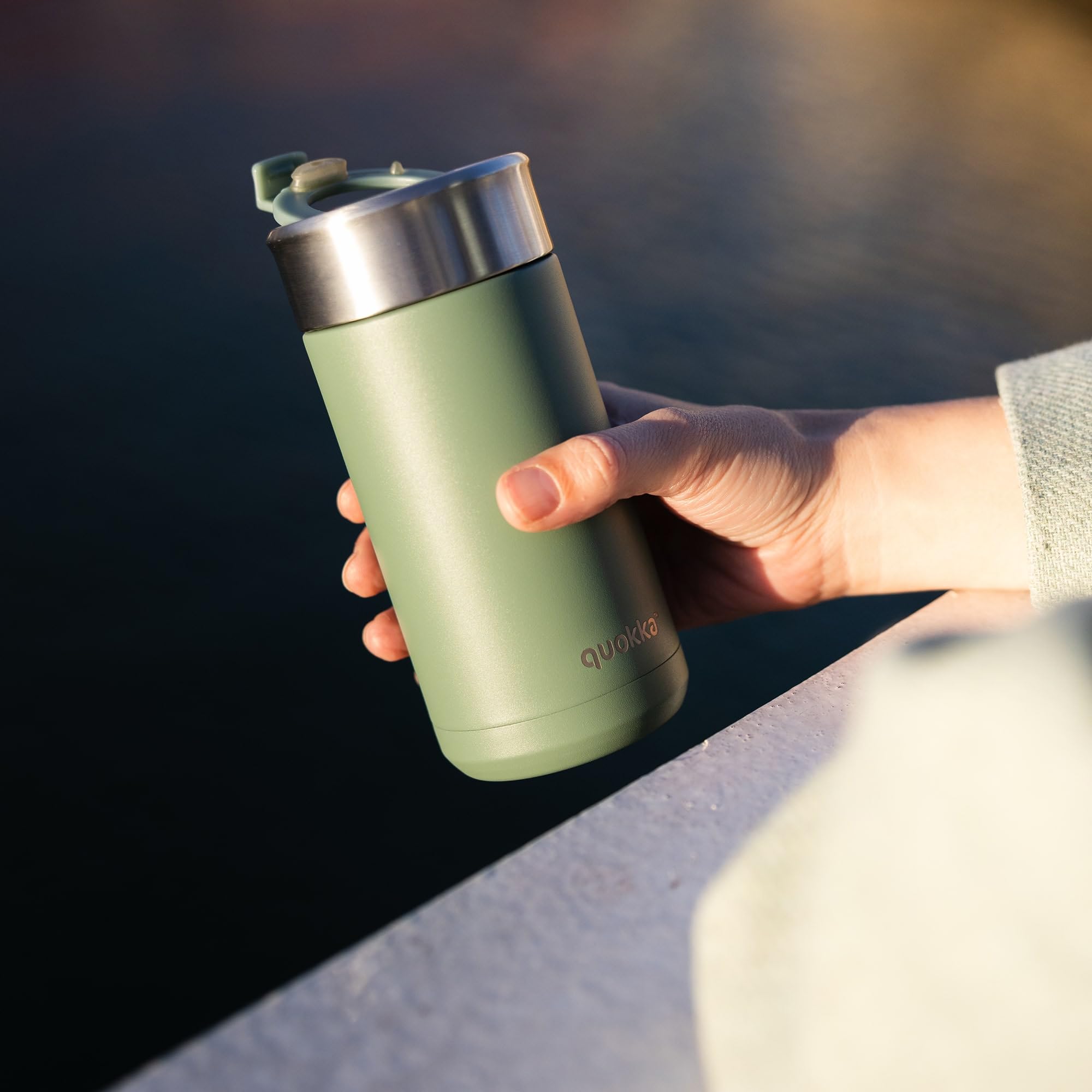 Quokka Boost gobelet isotherme Pin 400 ml avec infuseur