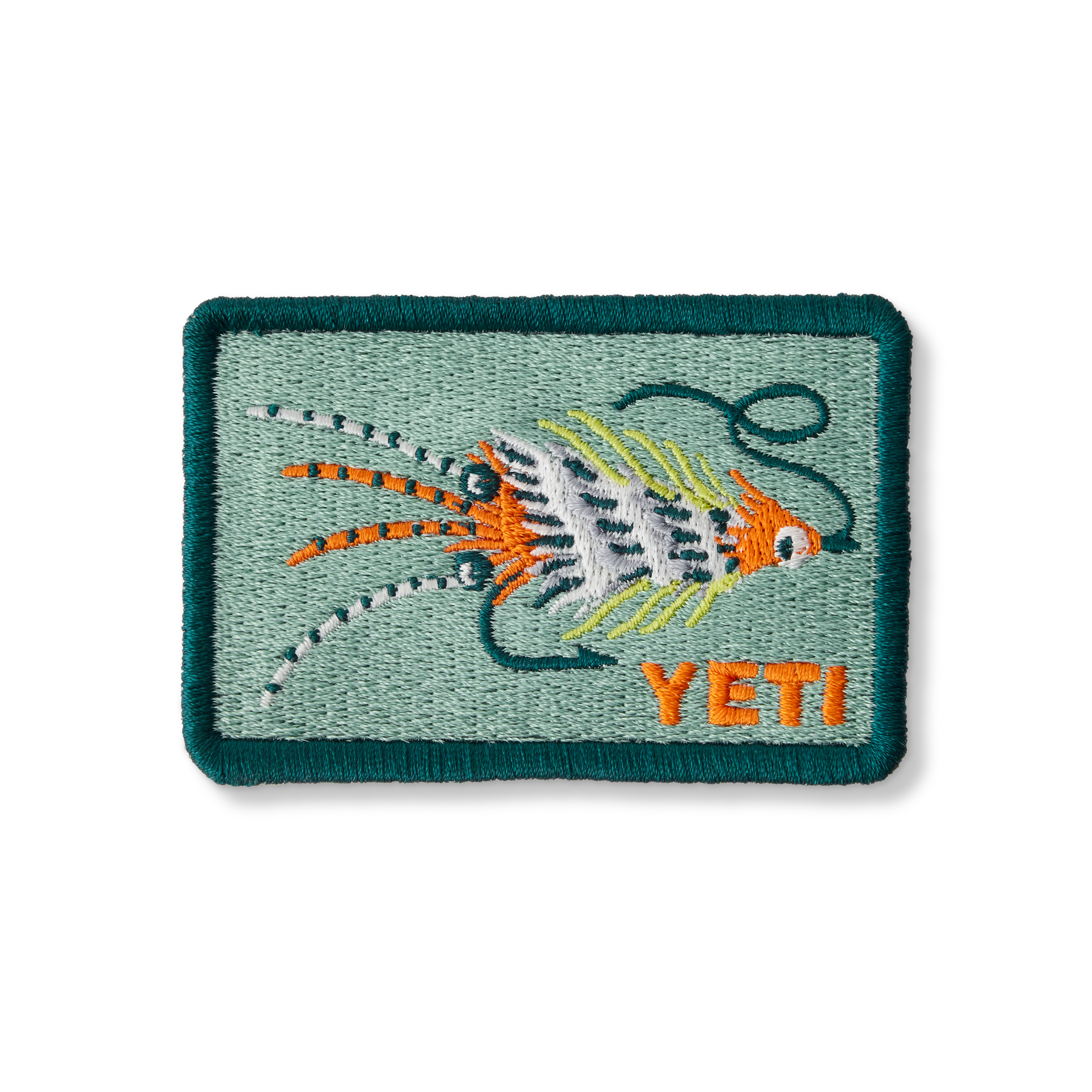 YETI Fish Patch écusson Teal 5x7 cm