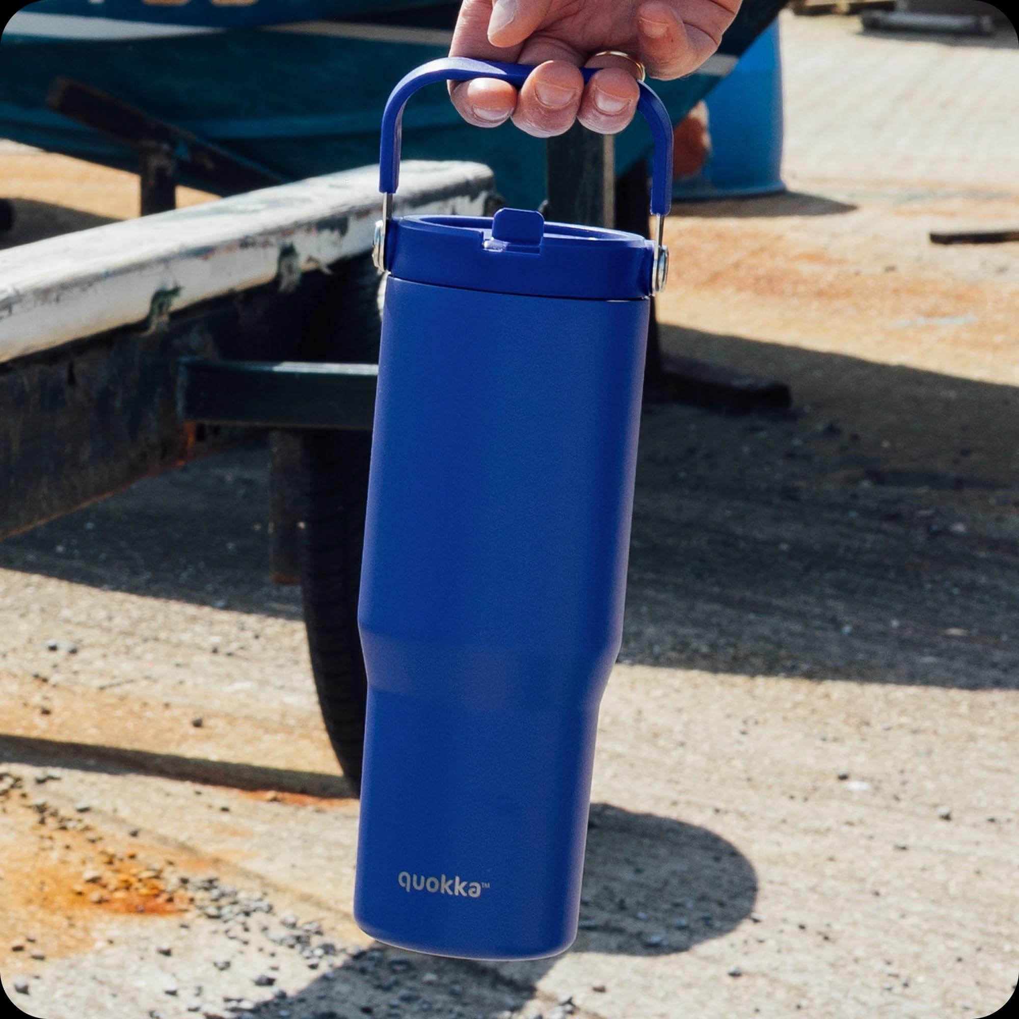 Quokka Core Cup 860 ml gobelet isotherme bleu poignée