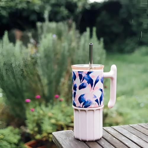 Quokka Umi Mug Isotherme Blue Feather 720 ml Inox