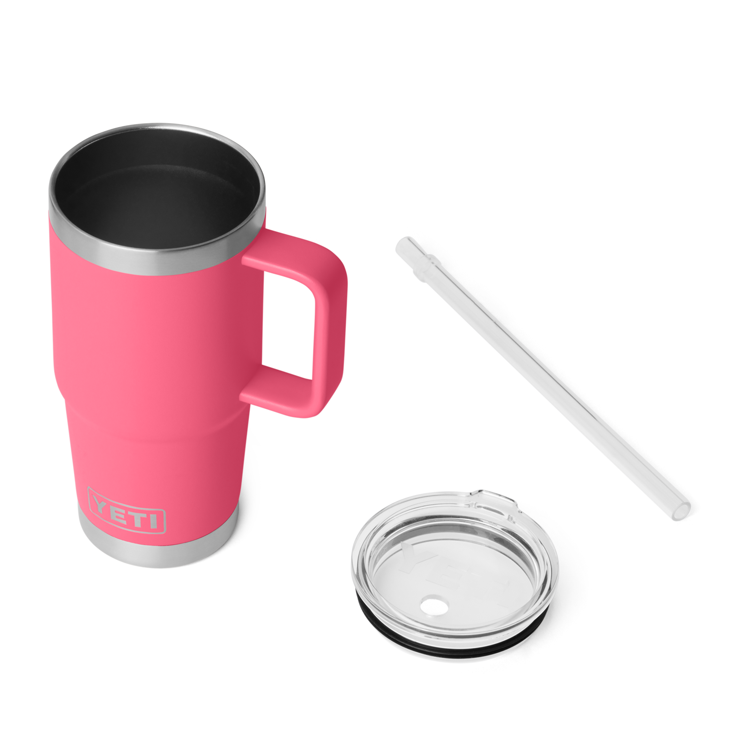 YETI Rambler 25 oz (739 ml) mug paille isotherme Rose