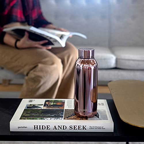 Quokka Solid Rose Dorée 510 ml bouteille isotherme inox