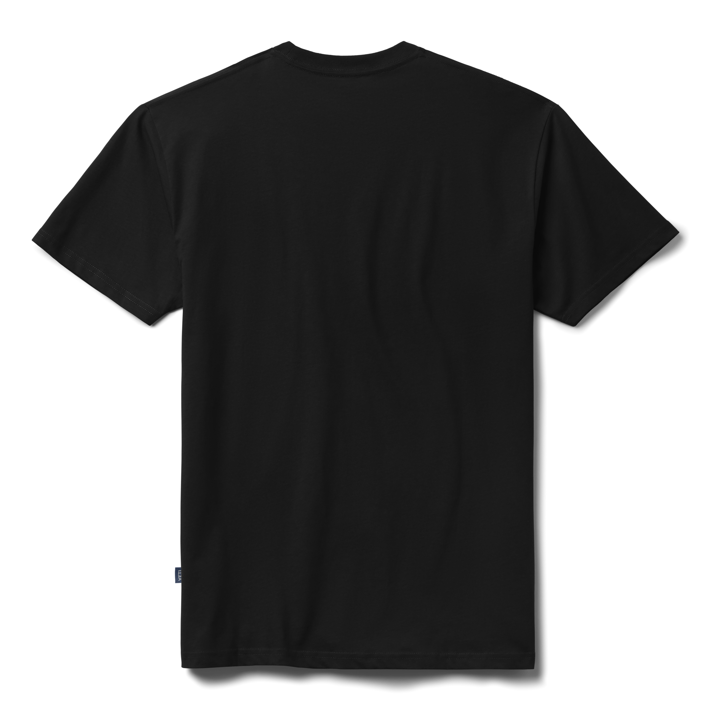 YETI Logo Badge T-shirt Manches Courtes Noir-Gris Coton