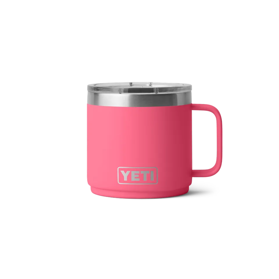 YETI Rambler 14 oz mug isotherme 414 ml Tropical Pink anse