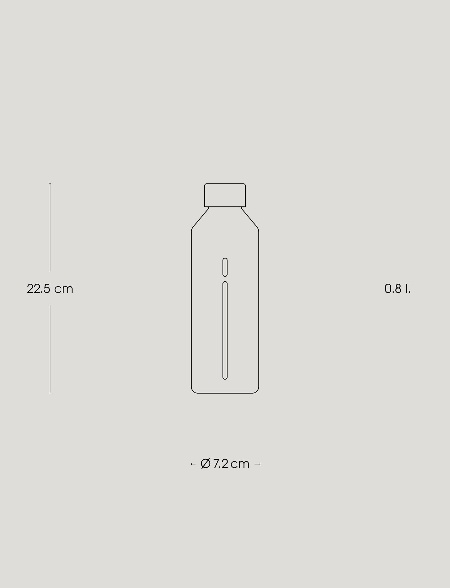 Stelton Brus bouteille gazéifiante 800 ml inox