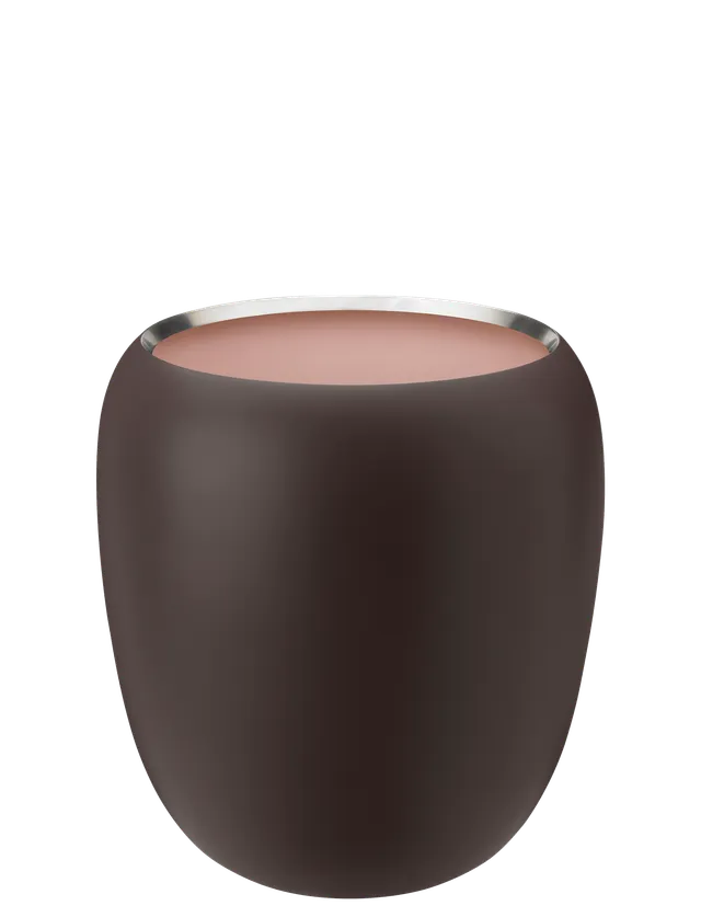 Stelton Ora vase H 21,6 cm mat bord acier