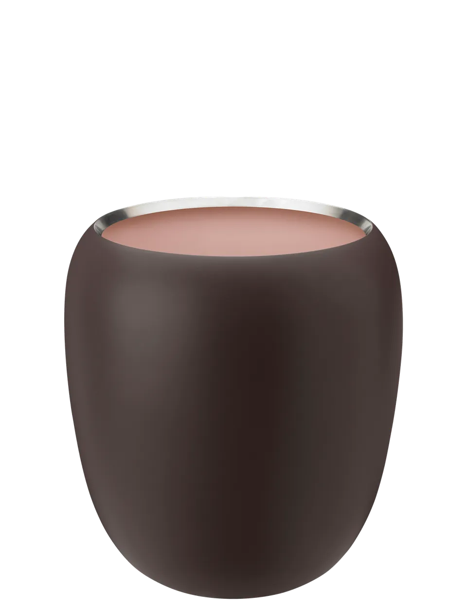 Stelton Ora vase H 21,6 cm mat bord acier