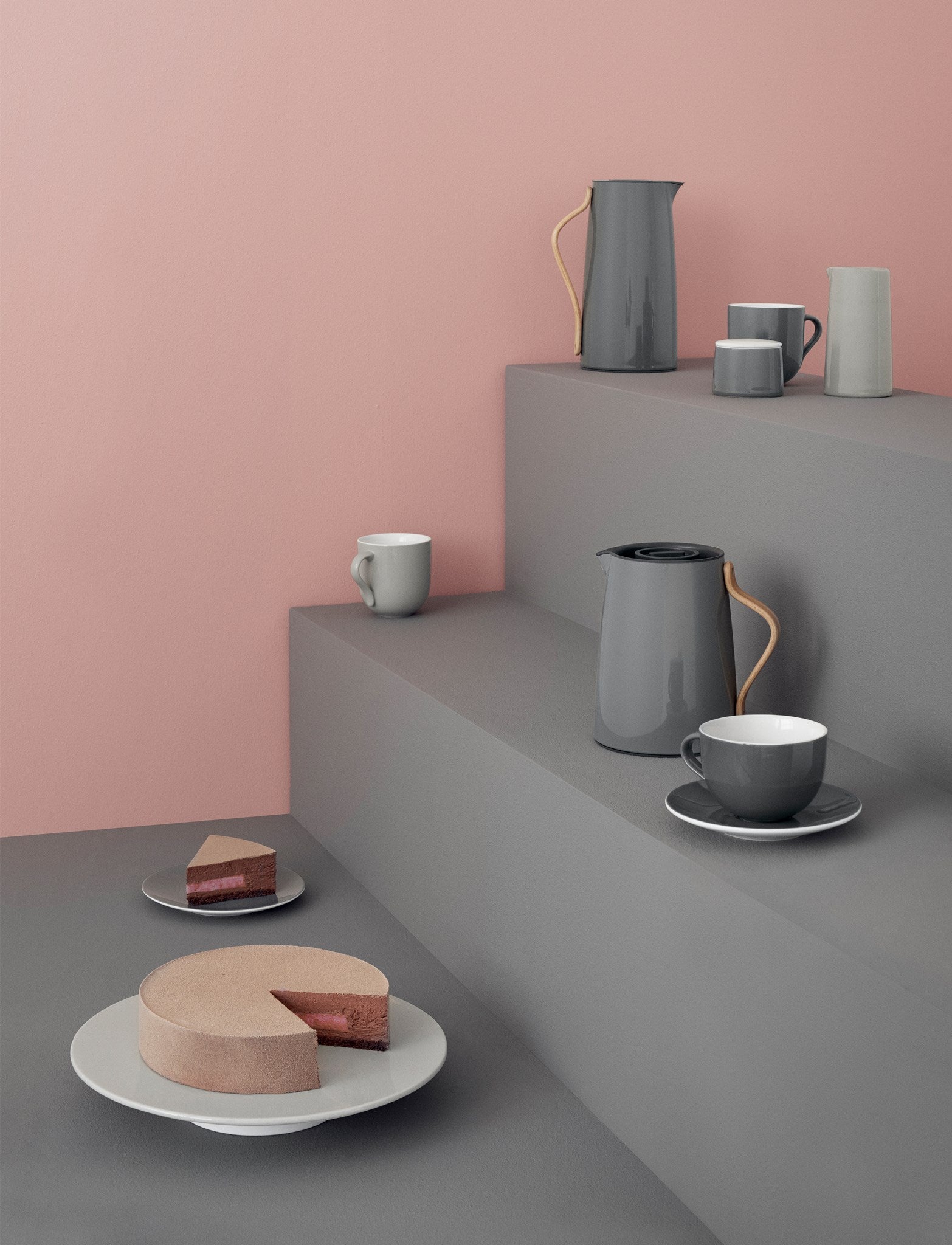Stelton Emma théière isotherme 1 L gris filtre intégré