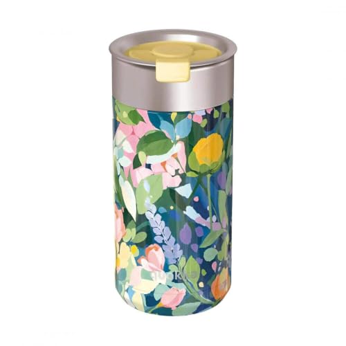 Quokka Boost Floral Party gobelet café 400 ml inox isotherme