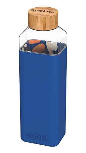 Quokka Storm bouteille en verre 700 ml Jardin Abstrait silicone