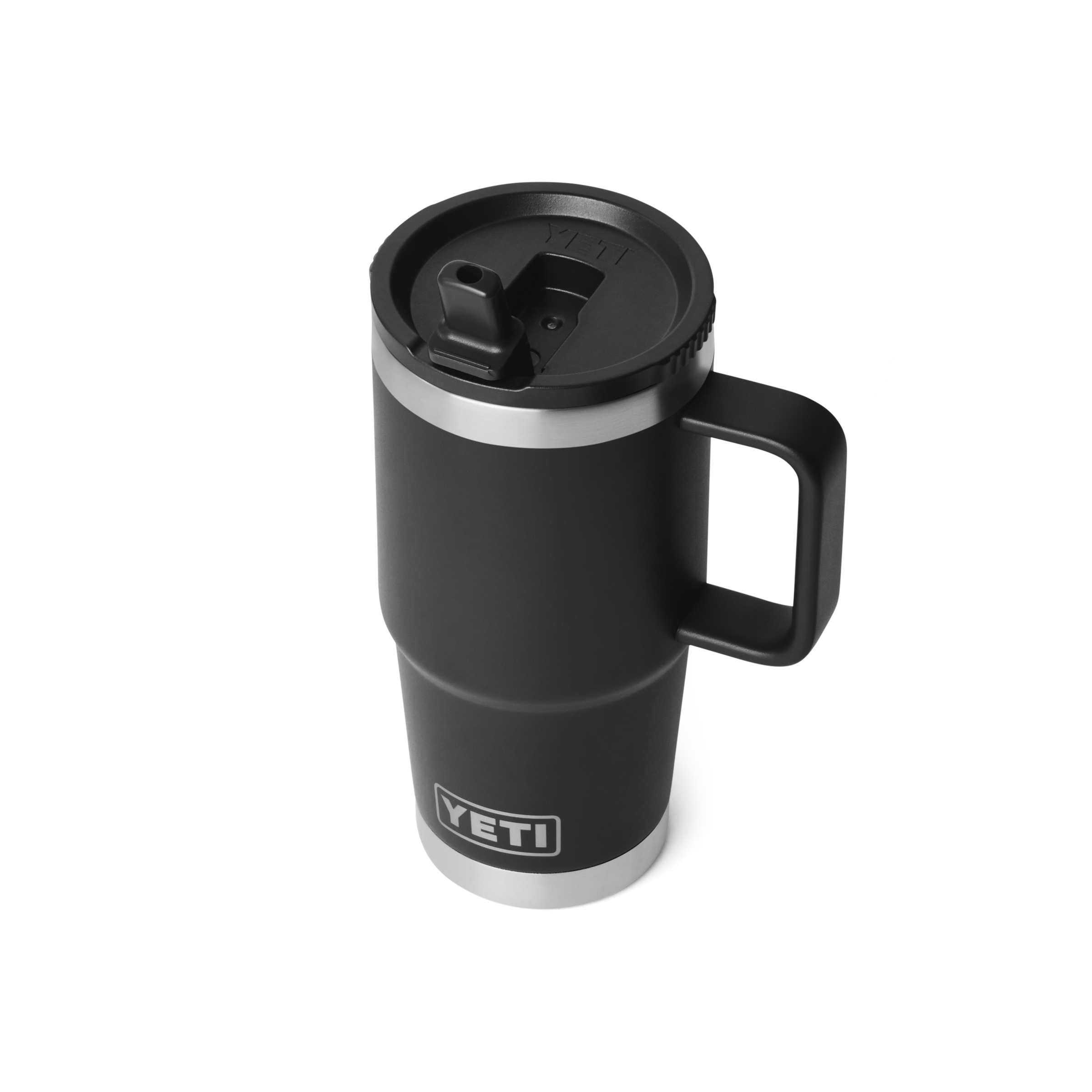 YETI Rambler 20 oz (591 ml) mug paille isotherme Black