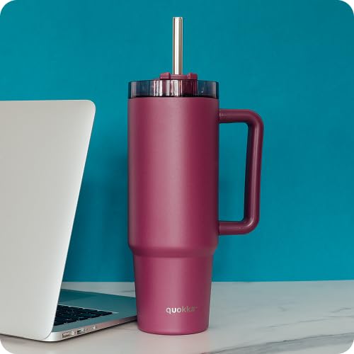 QUOKKA STREAM tasse isotherme burgundy 950 ml inox