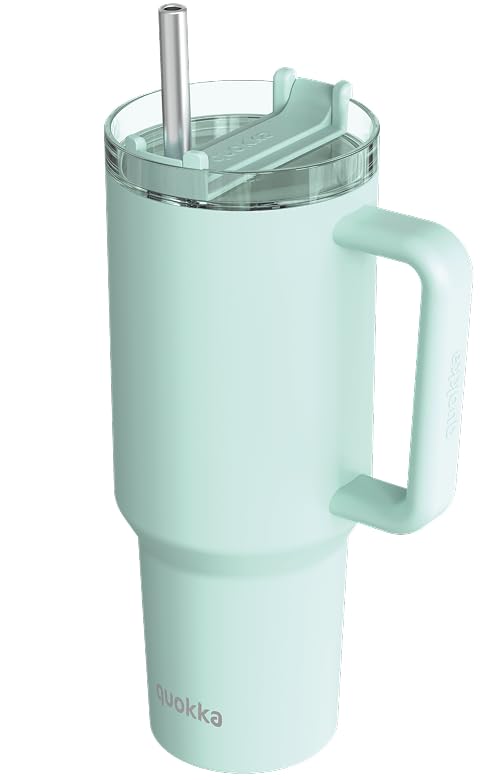 Quokka Stream Turquoise XL gourde isotherme 1200 ml avec paille