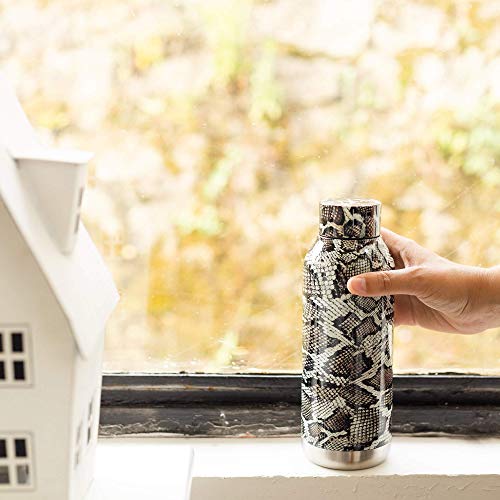 Quokka Solid Snake Print bouteille isotherme 510 ml noir