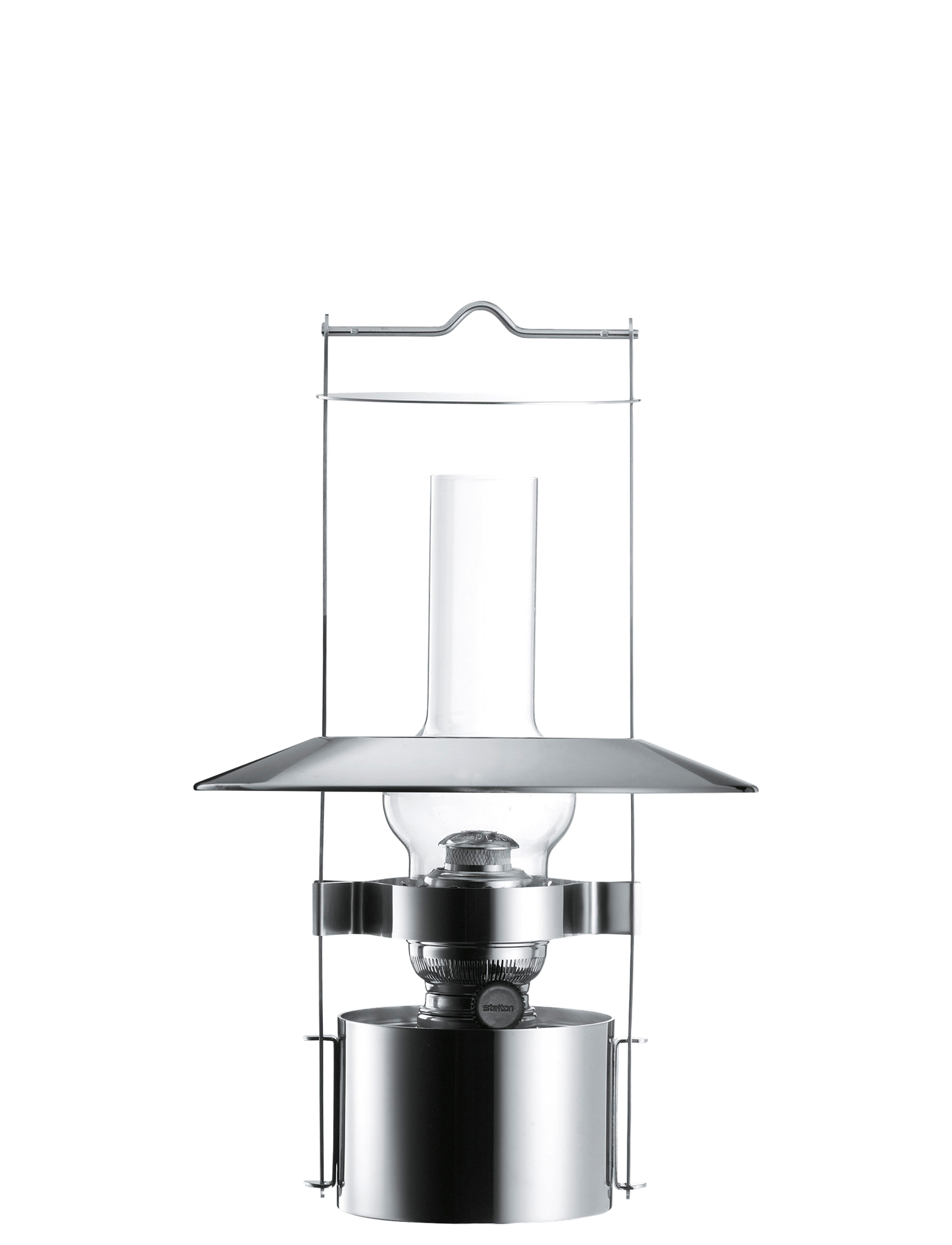 Stelton EM77 lampe tempête inox 43 cm pétrole