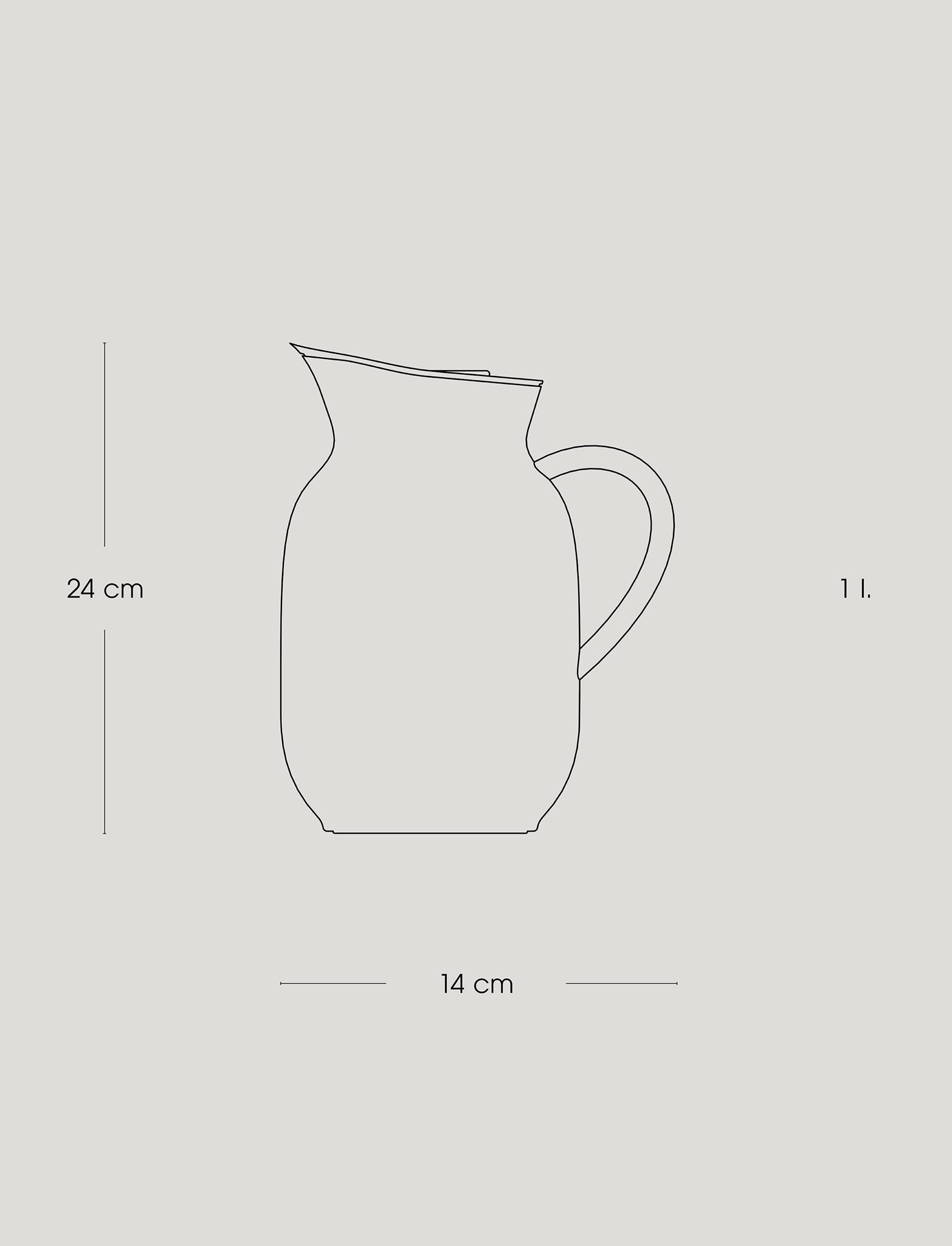 Stelton Amphora carafe isotherme 1 L garde chaud thé café
