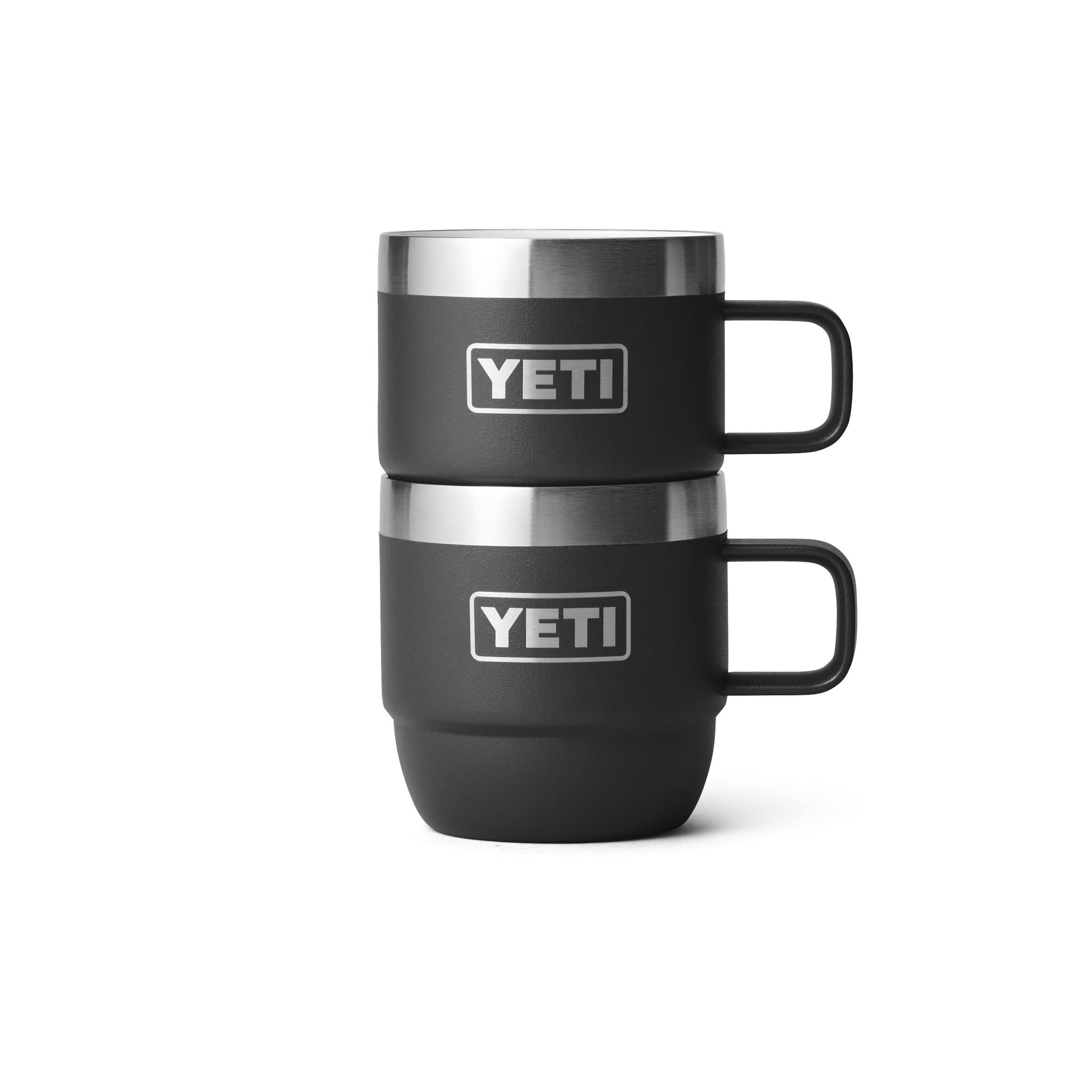 YETI Rambler 6 oz (177 ml) mug noir lot de 2 empilable