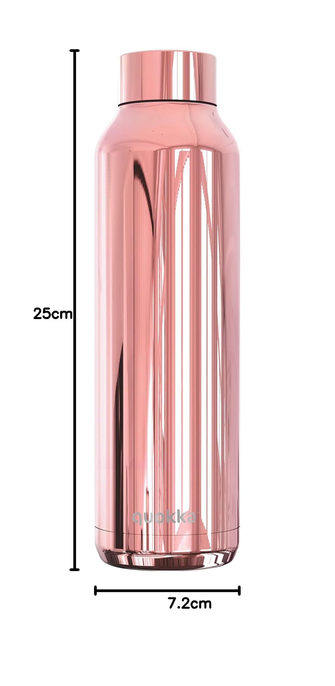 Quokka Solid Or Rose 630 ml bouteille isotherme inox 18h froid