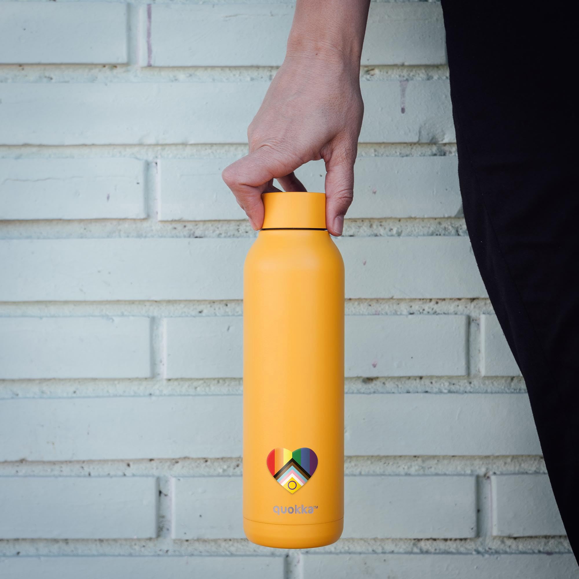 Quokka Solid Jaune bouteille isotherme 630 ml