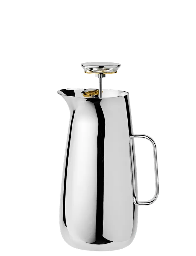 Stelton Norman Foster théière à piston 1 L inox isotherme