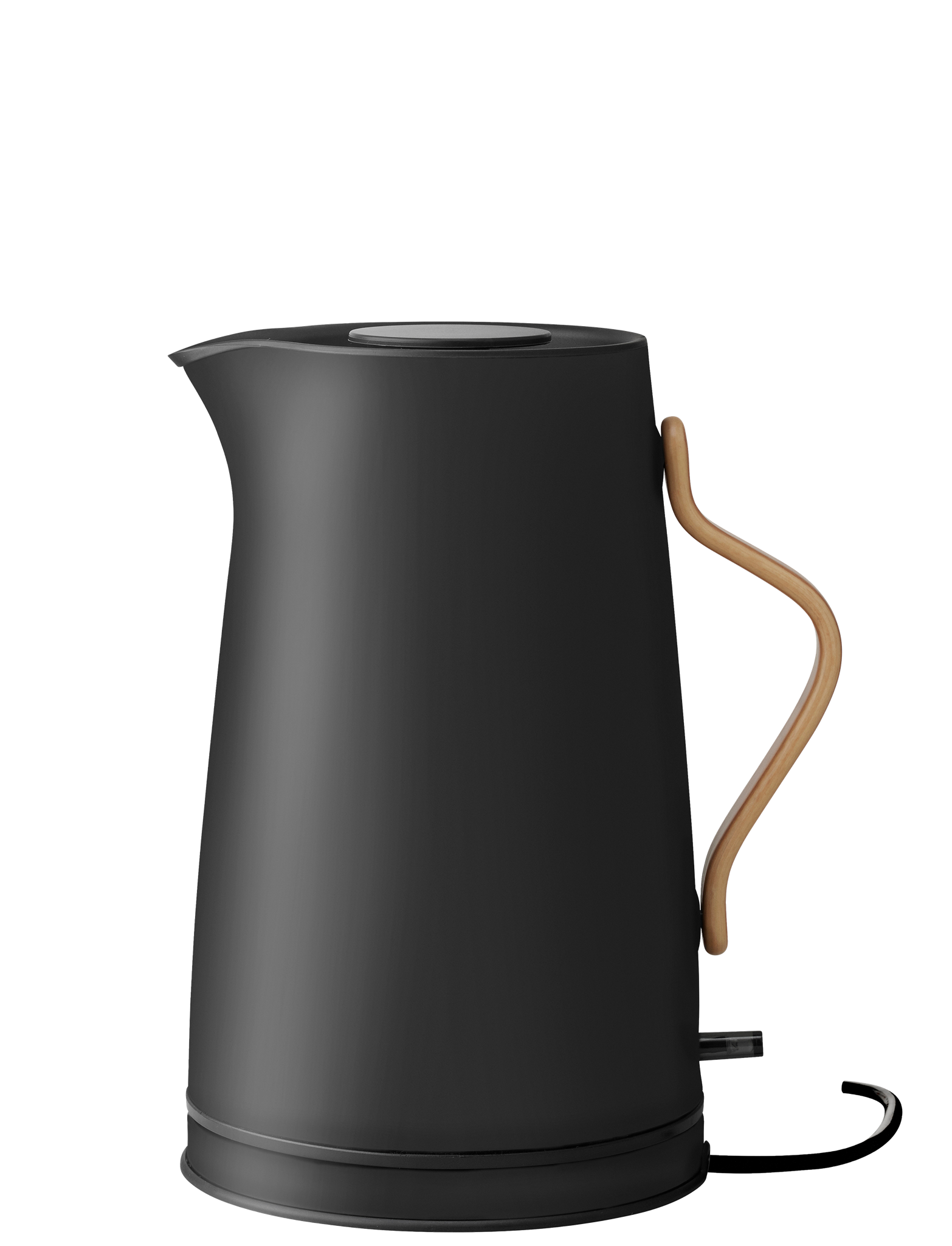 Stelton Emma bouilloire électrique 1,2 L noire hêtre