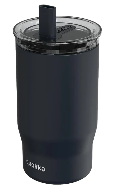 Quokka Mist Black 720 ml gobelet isotherme paille