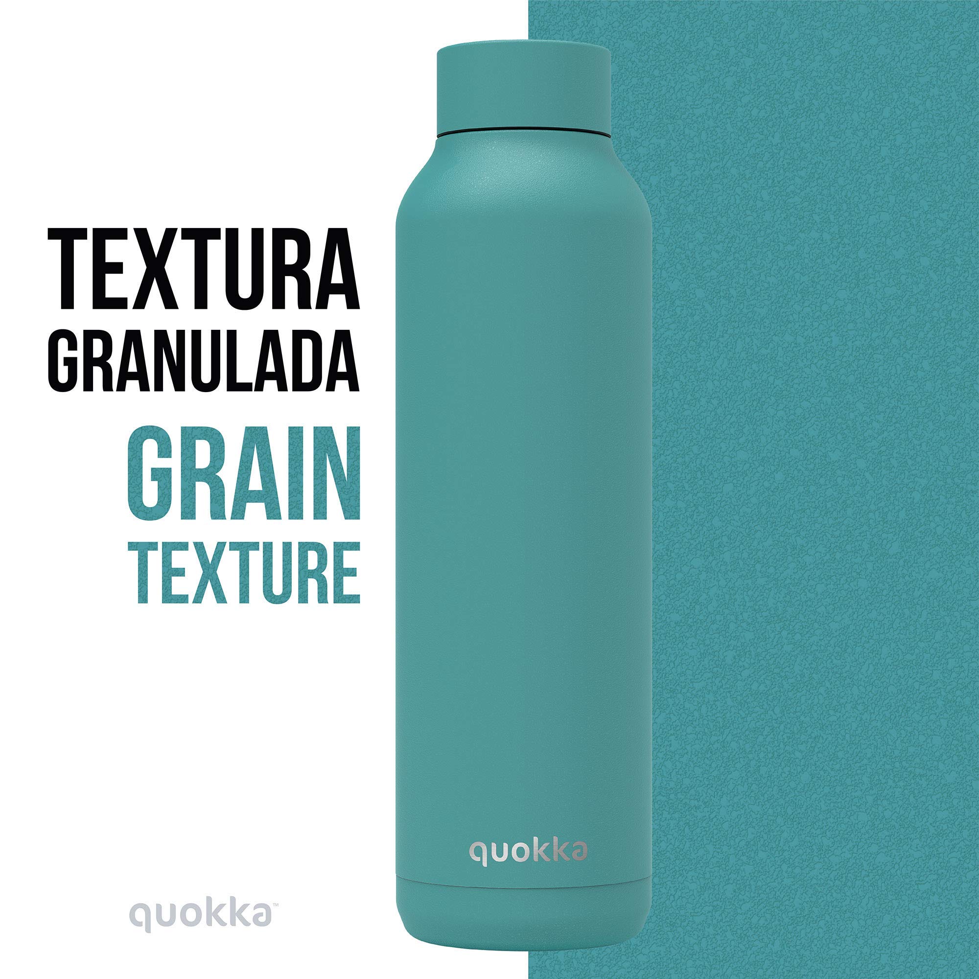 Quokka Solid Bold Turquoise bouteille isotherme 630 ml