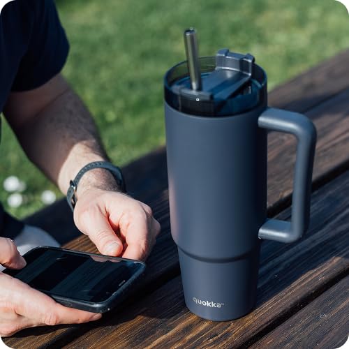 Quokka Stream Noir 950 ml mug isotherme acier