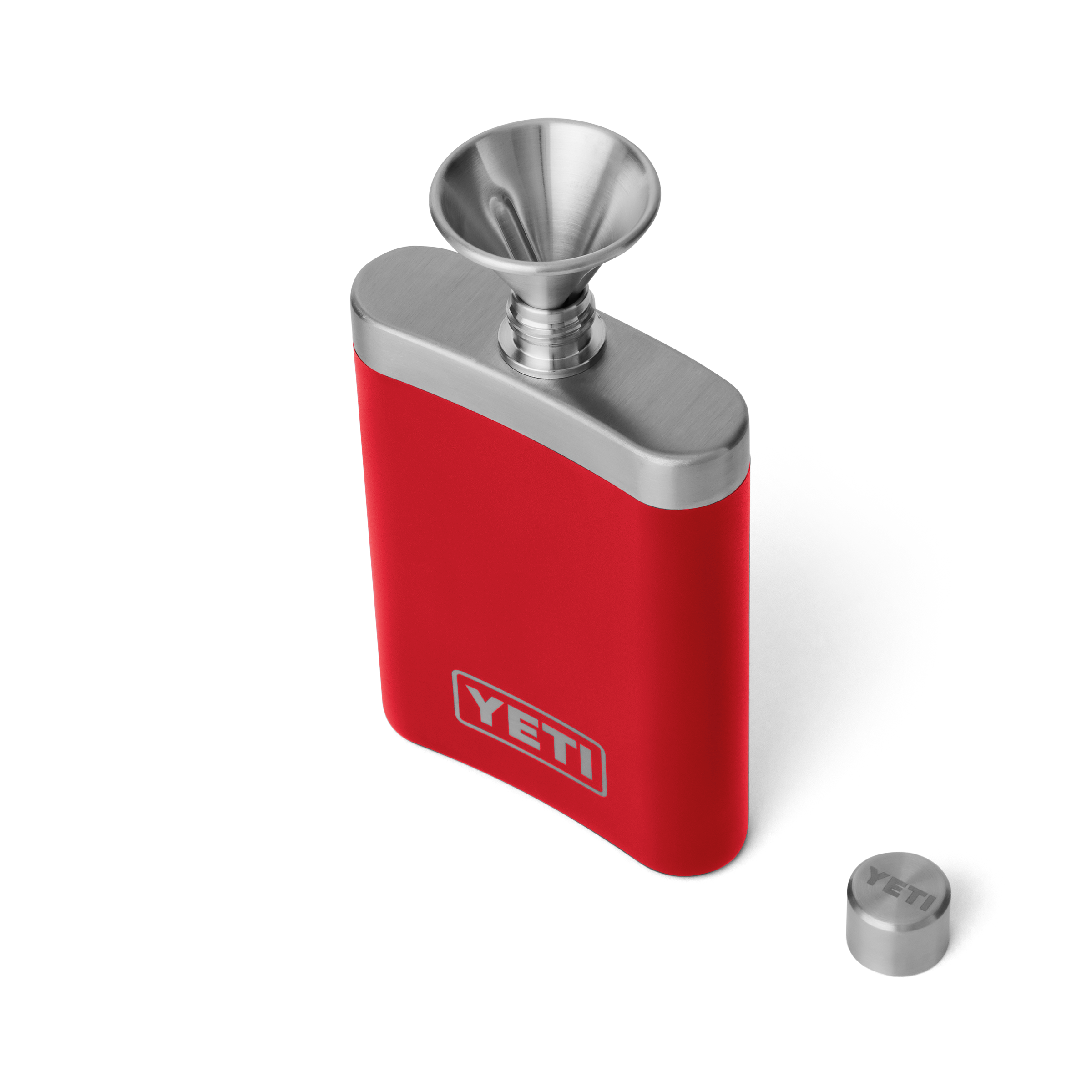 YETI Flask flasque inox 7 oz Rescue Red entonnoir