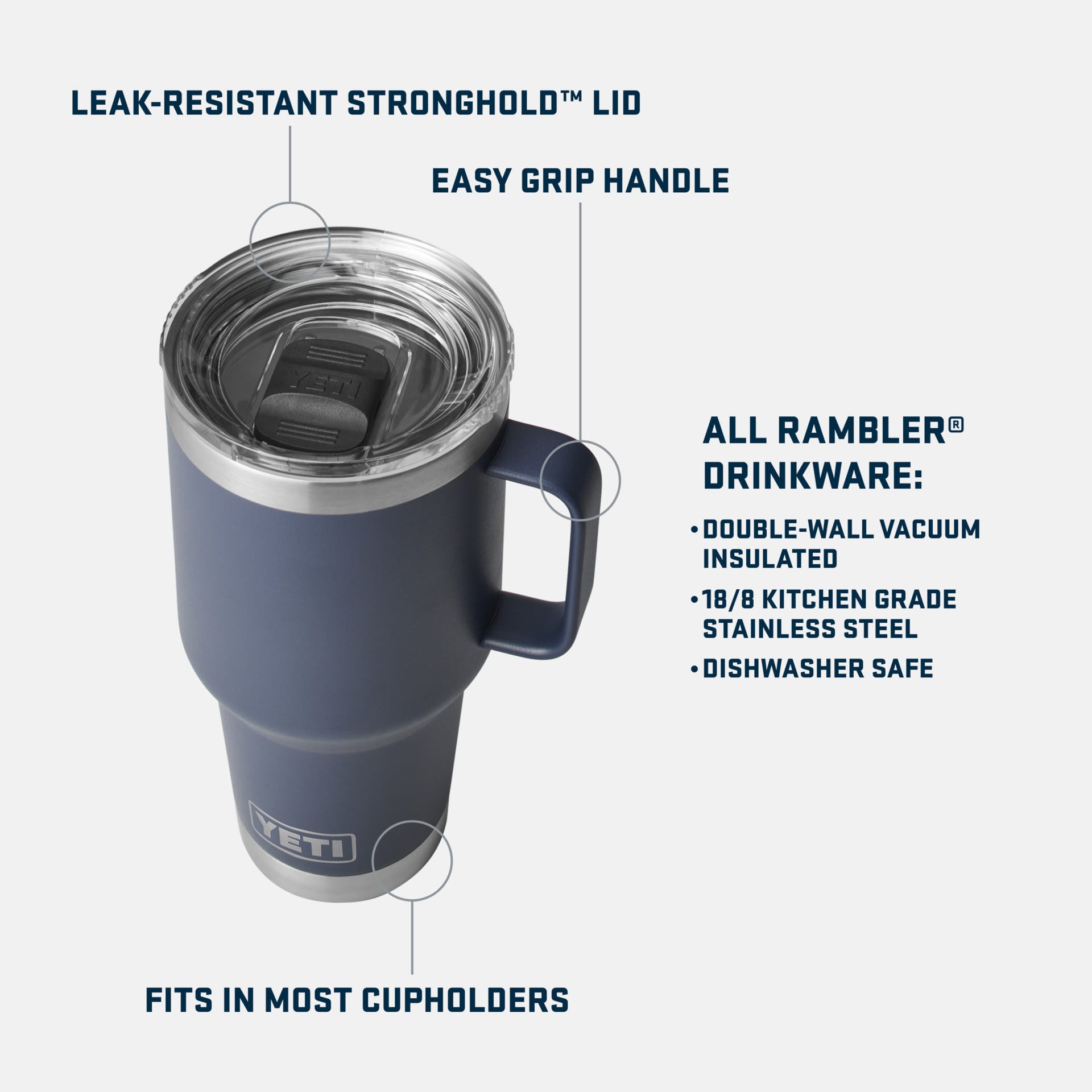 YETI Rambler 30 oz mug isotherme 887 ml Seafoam