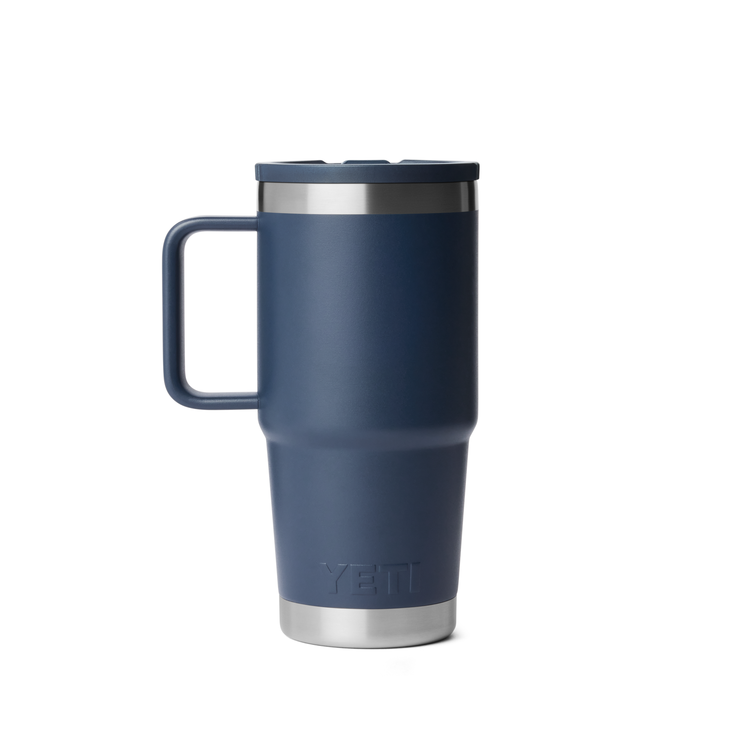 YETI Rambler 20 oz (591 ml) mug isotherme paille bleu