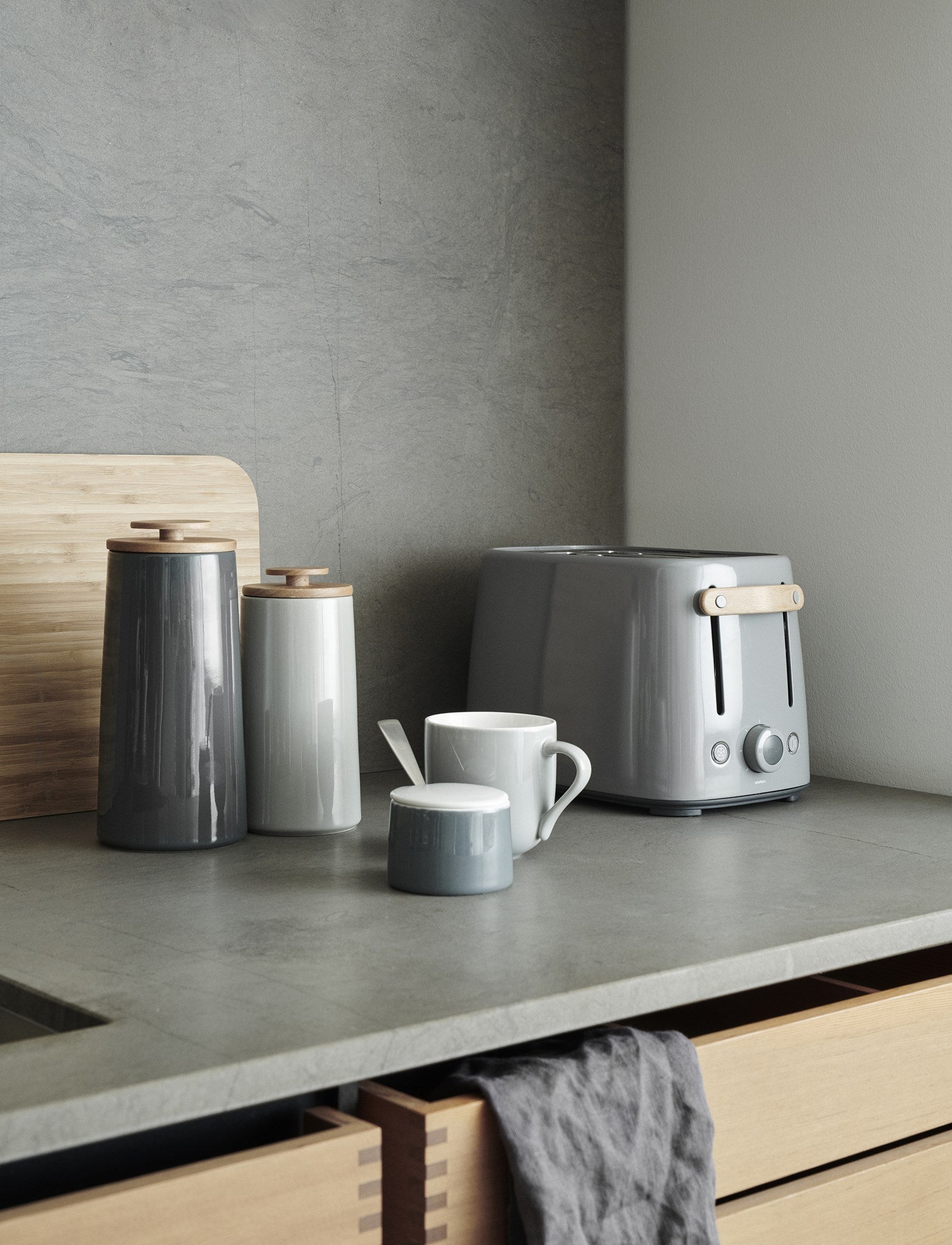 Stelton Emma grille-pain gris dégivrage