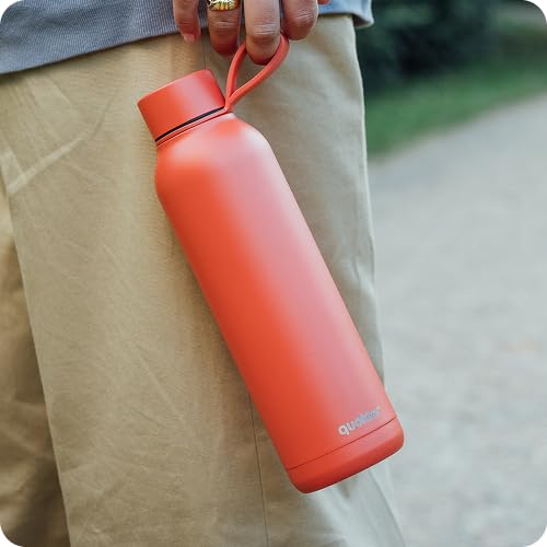 Quokka Solid Strap Orange 630 ml gourde isotherme inox
