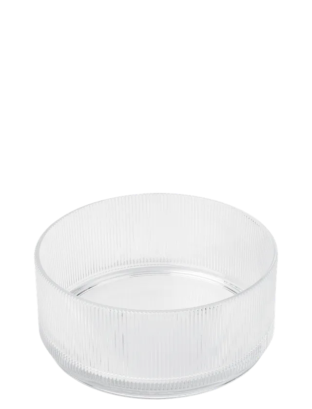 Stelton Pilastro saladier verre côtelé Ø 21 cm