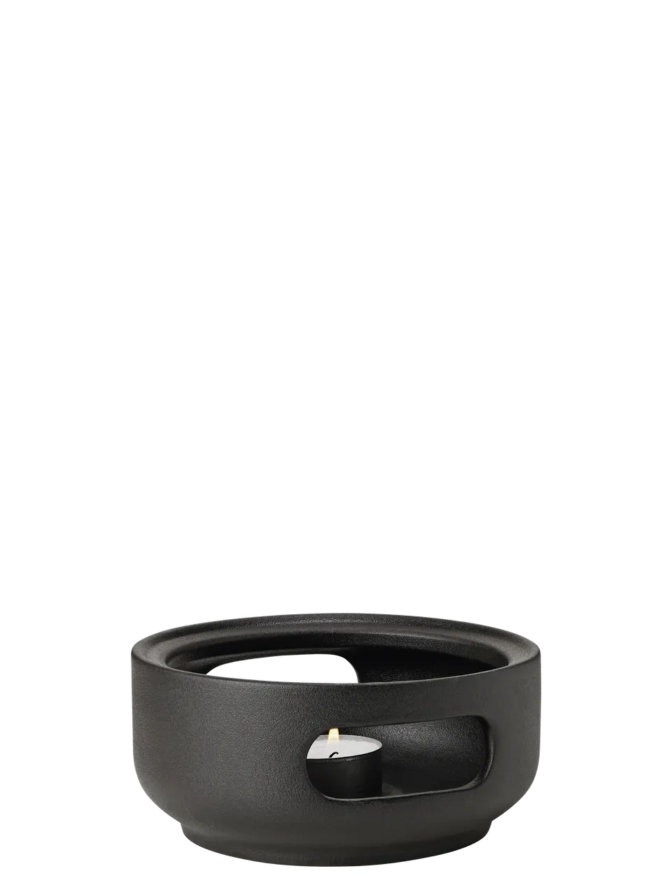 Stelton Theo chauffe-théière grès à bougie