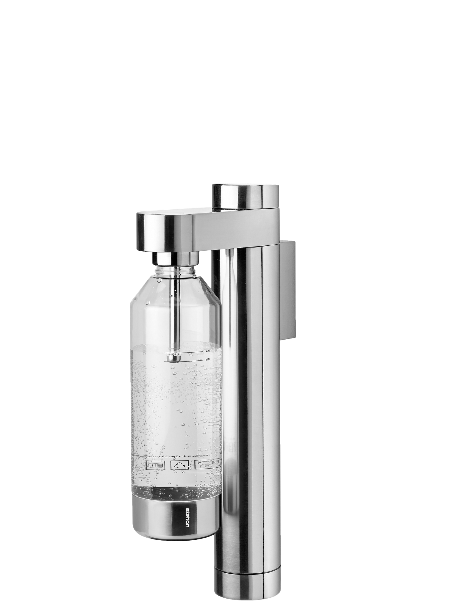 Stelton Brus machine eau gazeuse murale inox