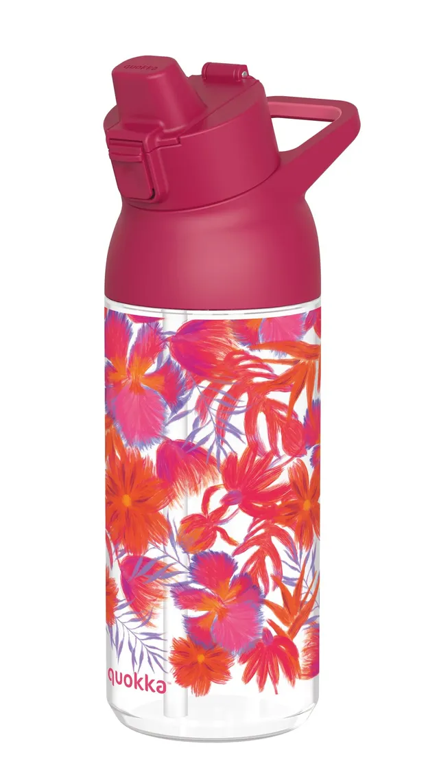 Quokka Swift Red Flowers gourde 785 ml sans BPA