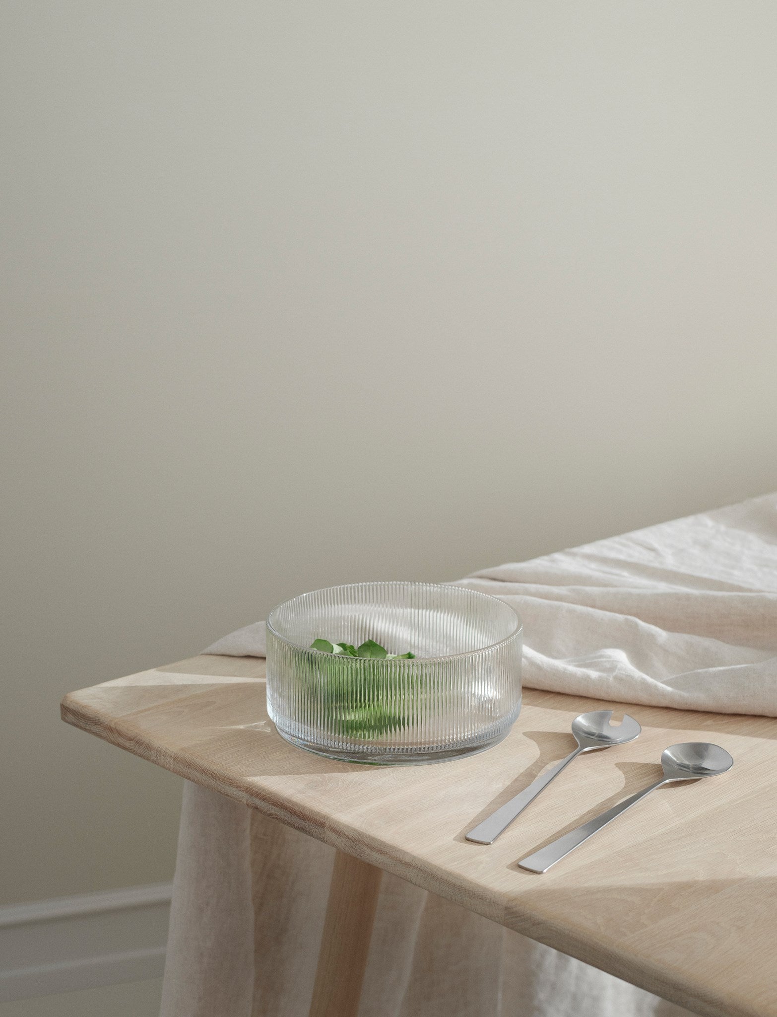 Stelton Pilastro saladier verre côtelé Ø 21 cm