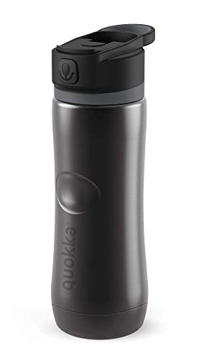 Quokka Spring Ebony bouteille isotherme 600 ml inox